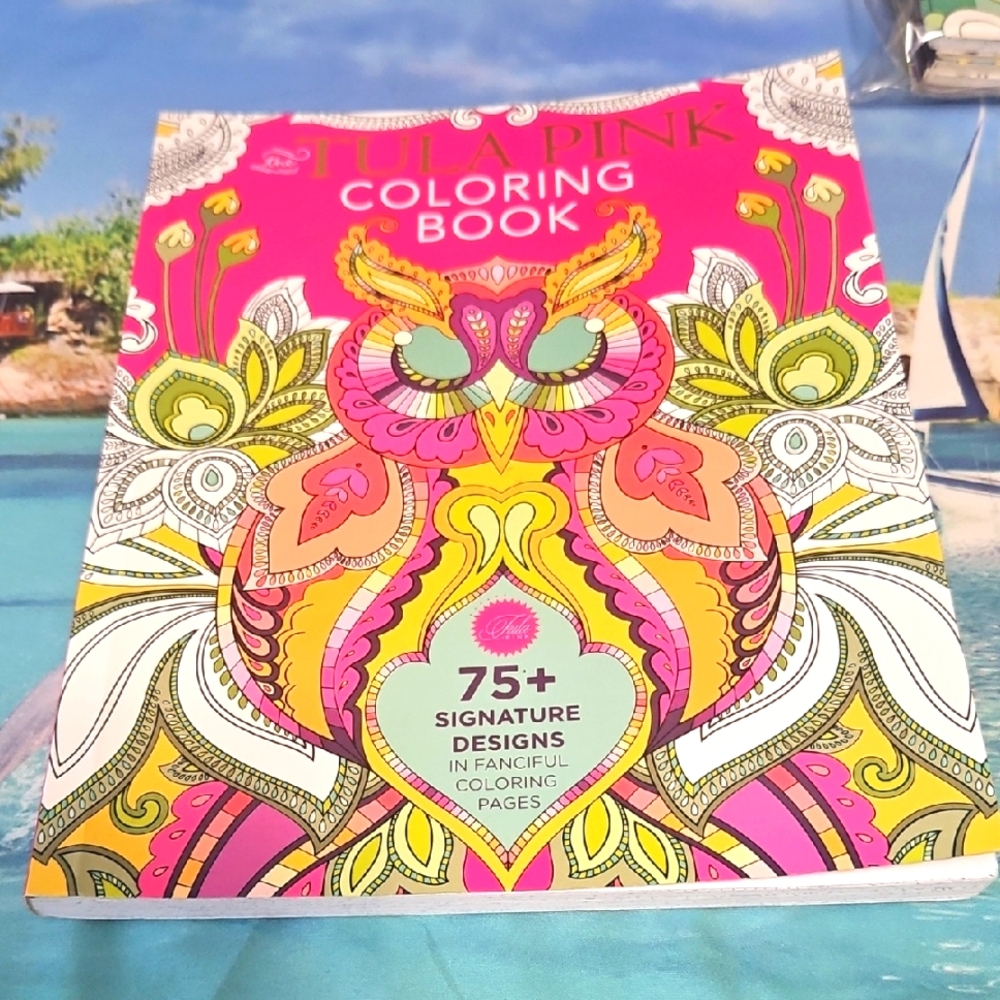 Tula PINK Adult Coloring Book  75 Pages Very Fun & Relaxing